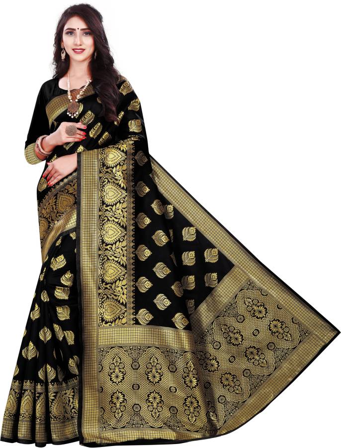 Woven, Embellished, Self Design Banarasi Art Silk, Poly Silk Saree Price in India