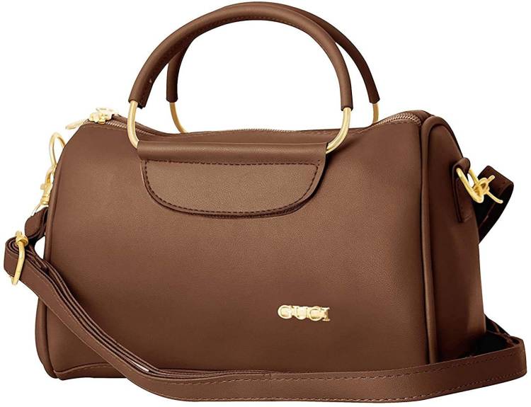 Brown Women Hand-held Bag Price in India