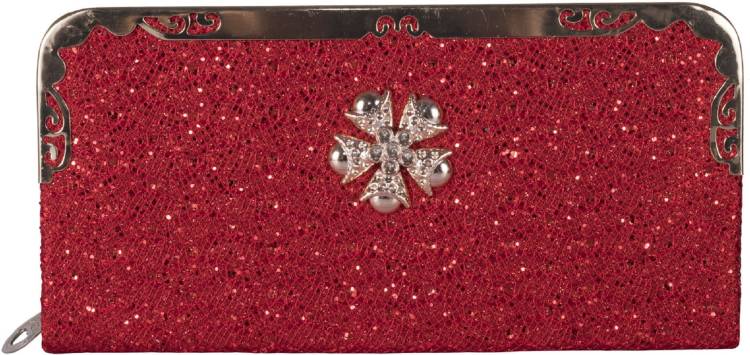 Casual Red  Clutch Price in India