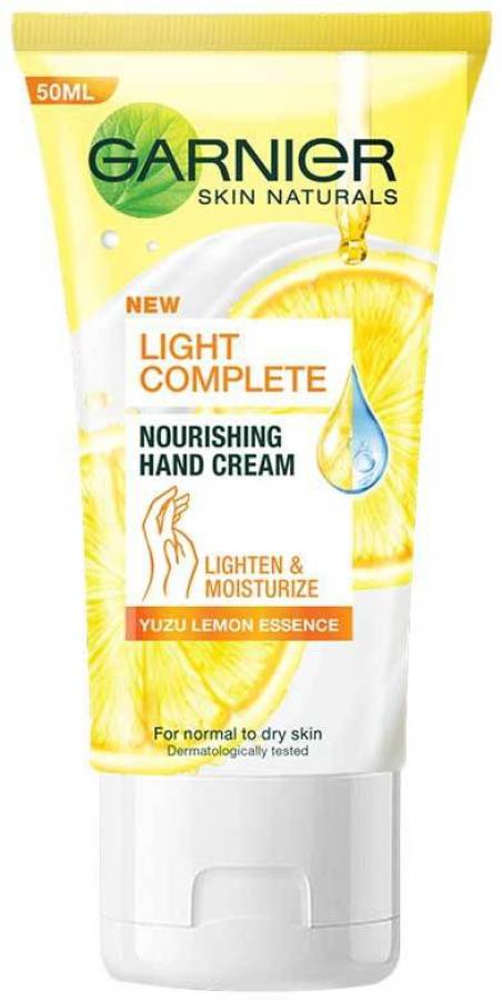 GARNIER Skin Naturals Light Complete HAND CREAM with Lemon Essence for Soft, Bright & Moisturized Hands Price in India