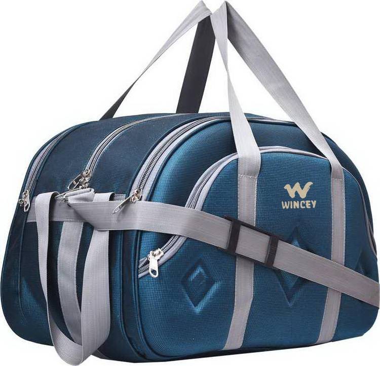 wincey (Expandable) BRAND_WINCEY_(Expandable) super premium quality polyester light weight duffel bag (sea green) Duffel Strolley Bag (Blue) Duffel Strolley Bag