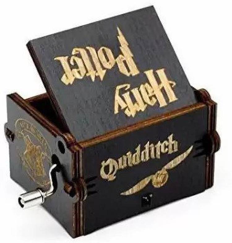 caaju Handcrafted Wooden Movie Music Box black Harry Potter