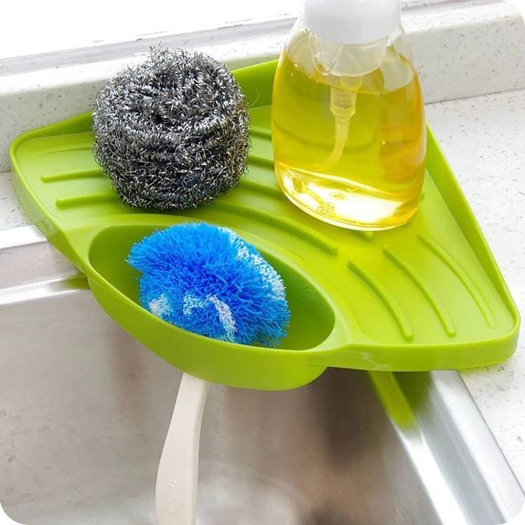 MACARIZE Ergonomic Modern Space Master Kitchen Corner Sink Dish Drainer Kitchen Rack