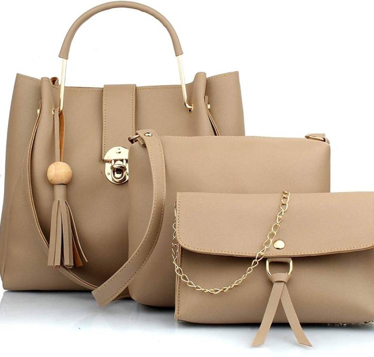 Women Beige Hand-held Bag Price in India