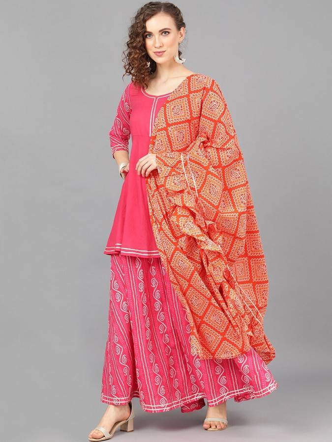 Printed Stitched Lehenga & Kurta