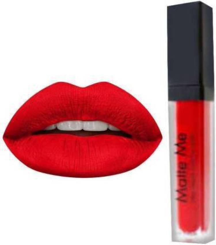 Butees18 MatteMe ultra Smooth Liquid Lipstick (Bright Red) (RED, 6 ml) Price in India