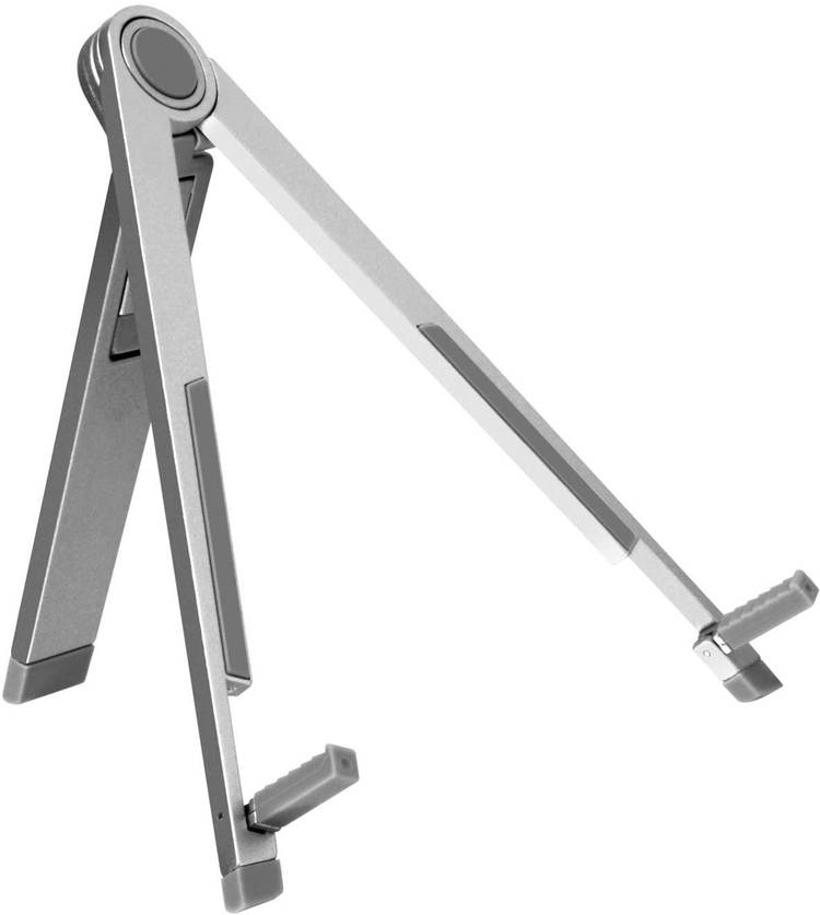 Aavjo Non-Slip Foldable Universal Potable and Adjustable Aluminium Stand Compatible with 7-10" Pad E-Readers Tablet and Mobile Mobile Holder