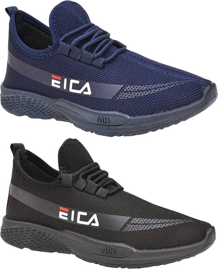 Combo Pack of 2 Sports Running LightWeight Shoes Sneakers For Men