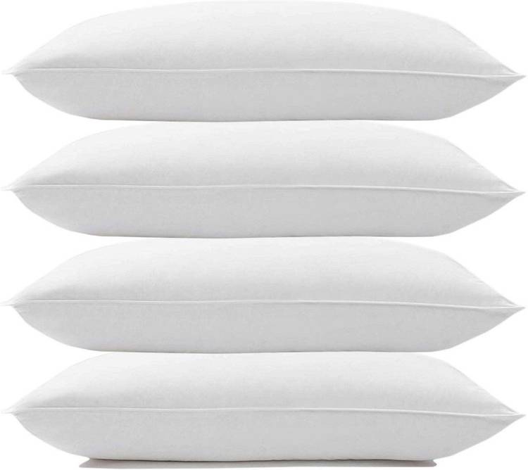 KALPANA INDUSTRIES Cotton Solid Sleeping Pillow Microfibre Solid Sleeping Pillow Pack of 4