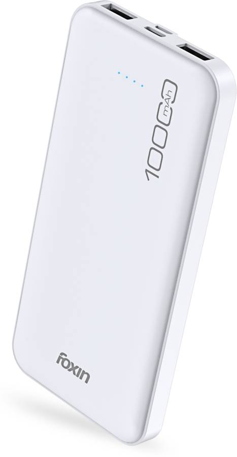 Foxin 10000 mAh Power Bank (12 W, Fast Charging)