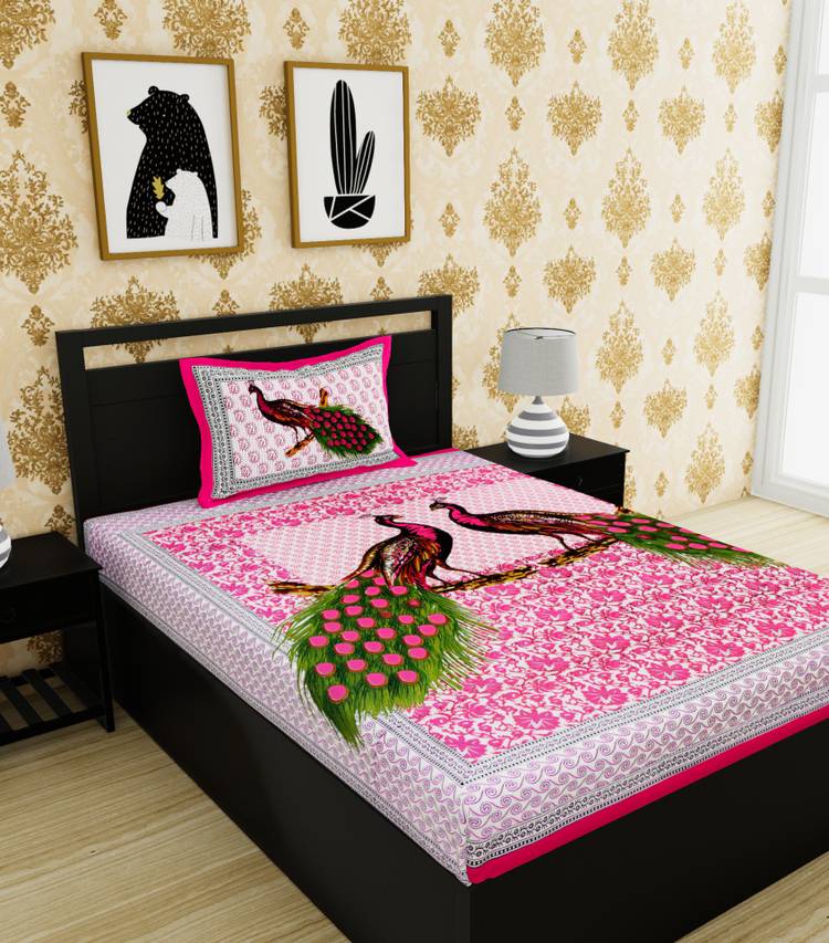 Metro Living 104 TC Cotton Single Animal Bedsheet