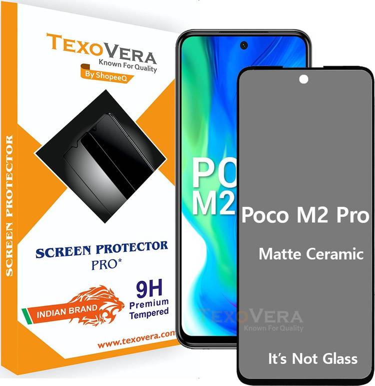 TexoVera Edge To Edge Tempered Glass for Poco M2 Pro