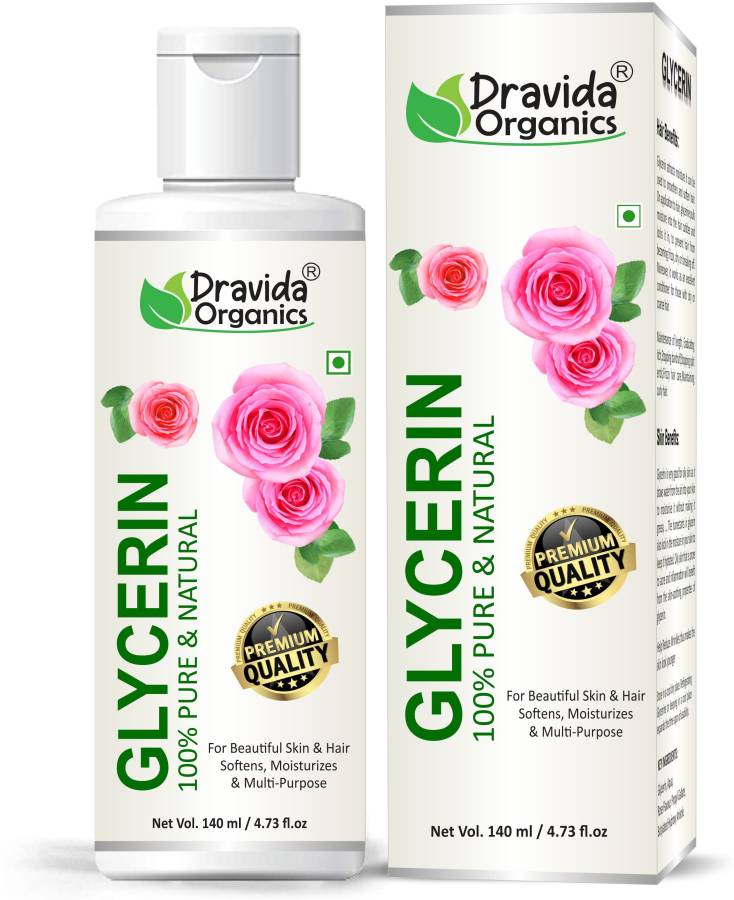 Dravida Organics 100% Pure & Natural Glycerine for Beauty and Skin Care Price in India