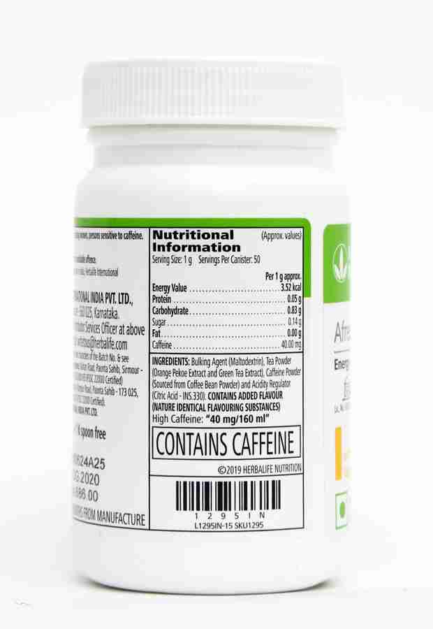 HERBALIFE Afresh Energy Drink Mix Tulsi Flavor & Elaichi Flavor For