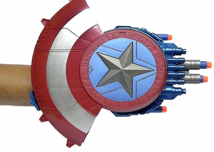 Galactic Marvel Captain America Blaster Reveal Shield,Best Fight Gun with Best Shield (New Version)