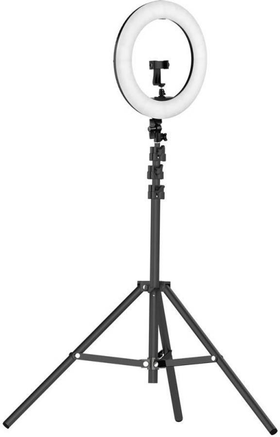 EWELL 10 Inches Big LED Selfie Ring Light for Smartphone to Capture Your Photo and Video with long 6.5 feet Stand for Live Streaming, LED Makeup, YouTube Video, TIK Tok Videos,IG Reels Tripod Kit