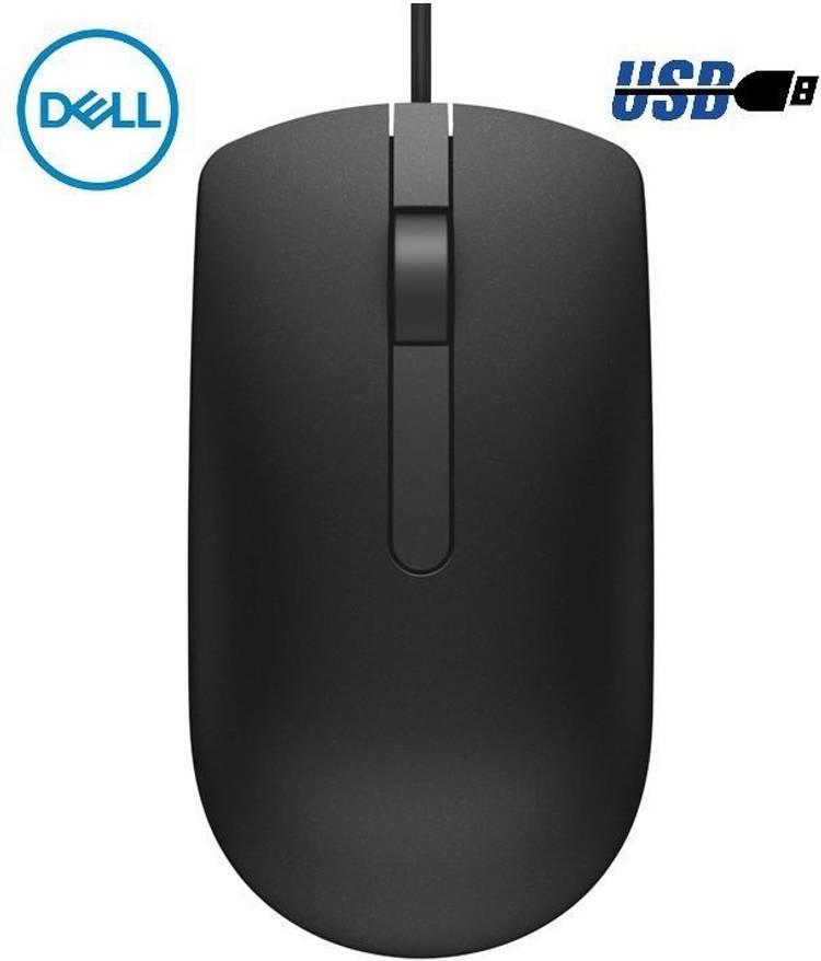 Dell MS 116 3 Years Wired Optical Mouse