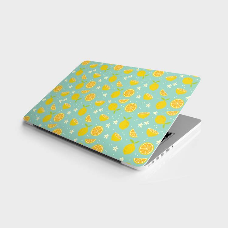 Happywagon Lemon Slice Laptop Skin vinyl Laptop Decal 15