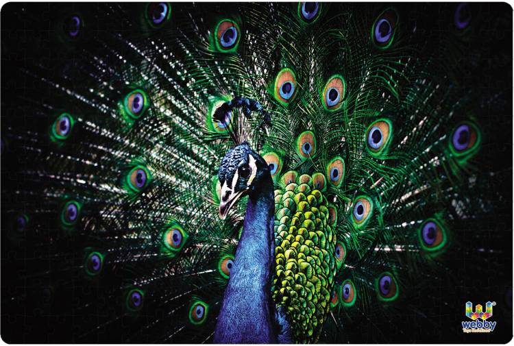 Webby Beautiful Peacock Jigsaw Puzzle, 252 pieces