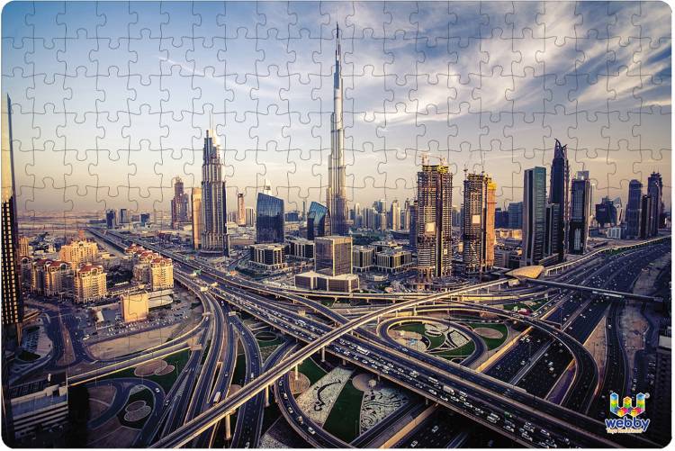 Webby Dubai Skyline Jigsaw Puzzle, 252 pieces