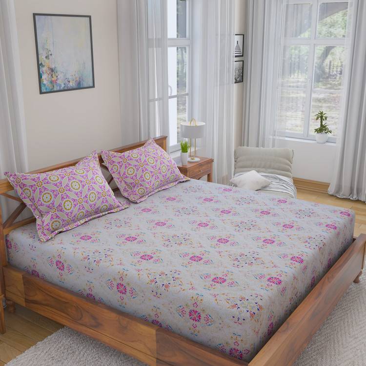 Flipkart Perfect Homes 180 TC Cotton Double King Self Design Bedsheet