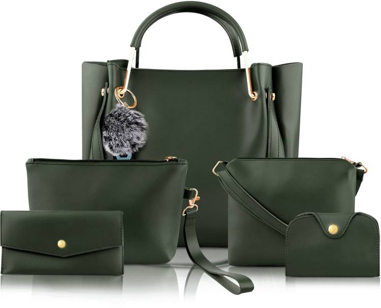 Women Green Hand-held Bag - Mini Price in India