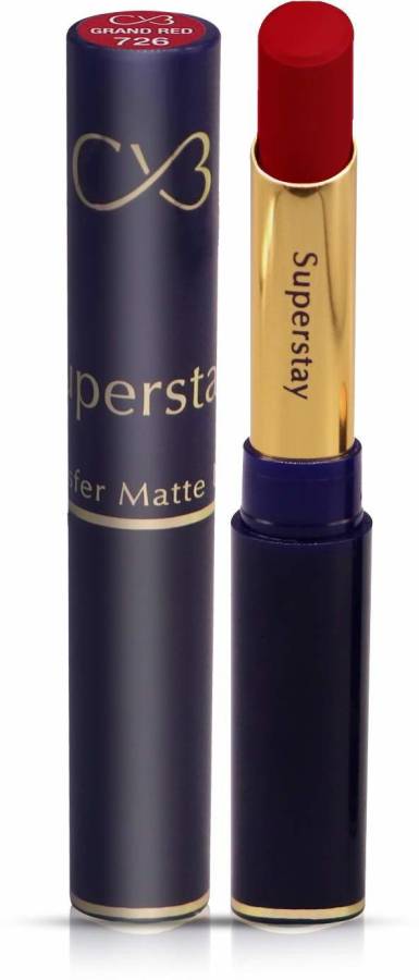 CVB LM-206-726 SuperStay No Transfer Matte Lipstick, Waterproof and Full-Pigmented, Transfer-Proof Smudge-Proof Lip Colour Price in India