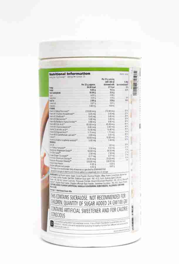 Herbalife Nutritional Shake Mix Weight Loss Of Formula 1 Chocolate Plant Based Protein Price In