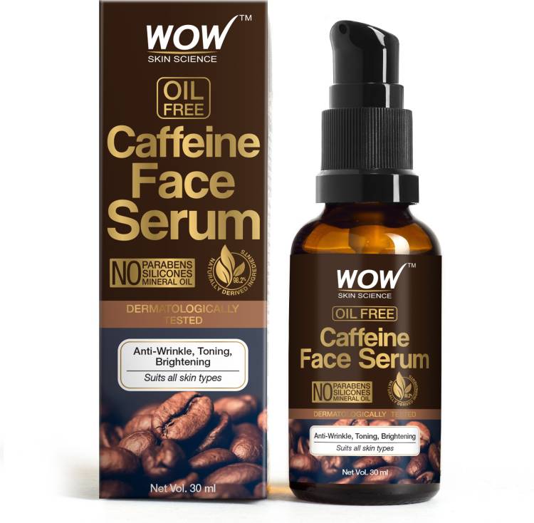 WOW SKIN SCIENCE Caffeine Face Serum - Quick Absorbing - OIL FREE - Anti-Aging, Anti-Wrinkles & Acne; Refresh, Revive & Restore Skin - No Parabens, Silicones, Mineral Oil - 30 ml Price in India