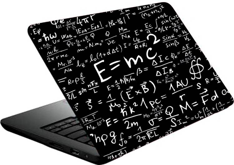 Just Rider Laptop Skin E=MC Squire? Premium vinyl HD printed Easy to Install Laptop Skin/Sticker/Vinyl/Cover for all size laptops upto 15.6 inch vinyl Laptop Decal vinyl Laptop Decal 15.6