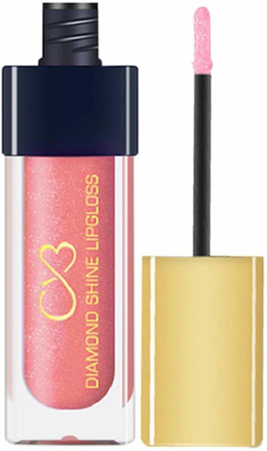 CVB LG602-011 Diamond Shine Lip Gloss for Supreme Shine, Glide-On Lipstick for Glossy Effect, Transparent Lip Makeup Price in India