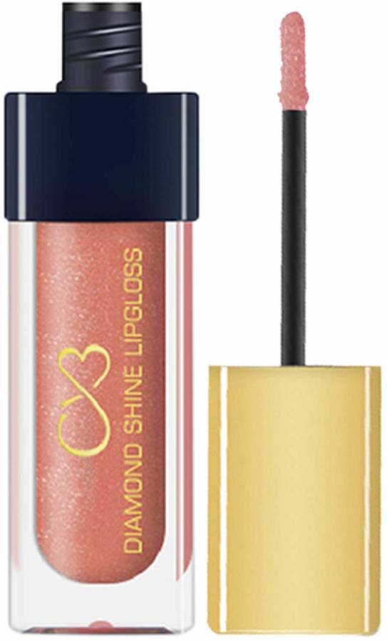 CVB LG602-006 Diamond Shine Lip Gloss for Supreme Shine, Glide-On Lipstick for Glossy Effect, Transparent Lip Makeup Price in India