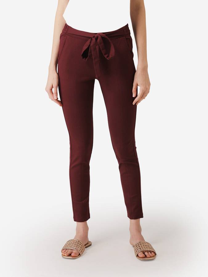 Mode By Red Tape Maroon Jegging