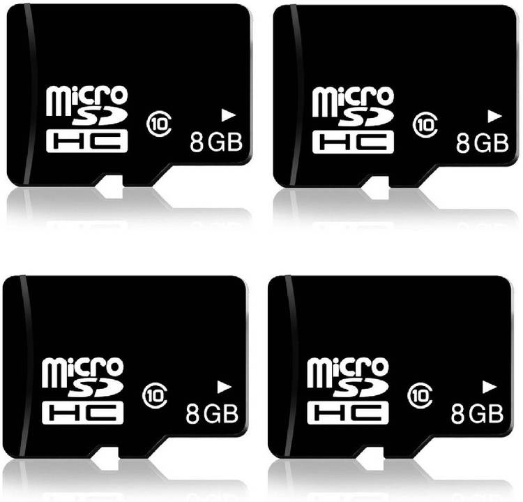 RKS 8GB MicroSD Cards Class10 Memory Card for Mobile, Tablet, Bluetooth Speaker, Home Theater ( Pack Of 4 ) 8 GB MicroSD Card Class 10 48 MB/s  Memory Card