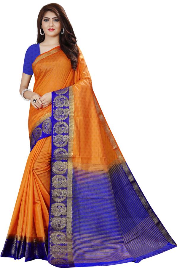 Self Design, Solid Banarasi Art Silk, Jacquard Saree