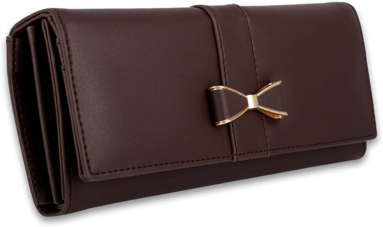 Casual, Party, Formal Brown  Clutch  - Regular Size