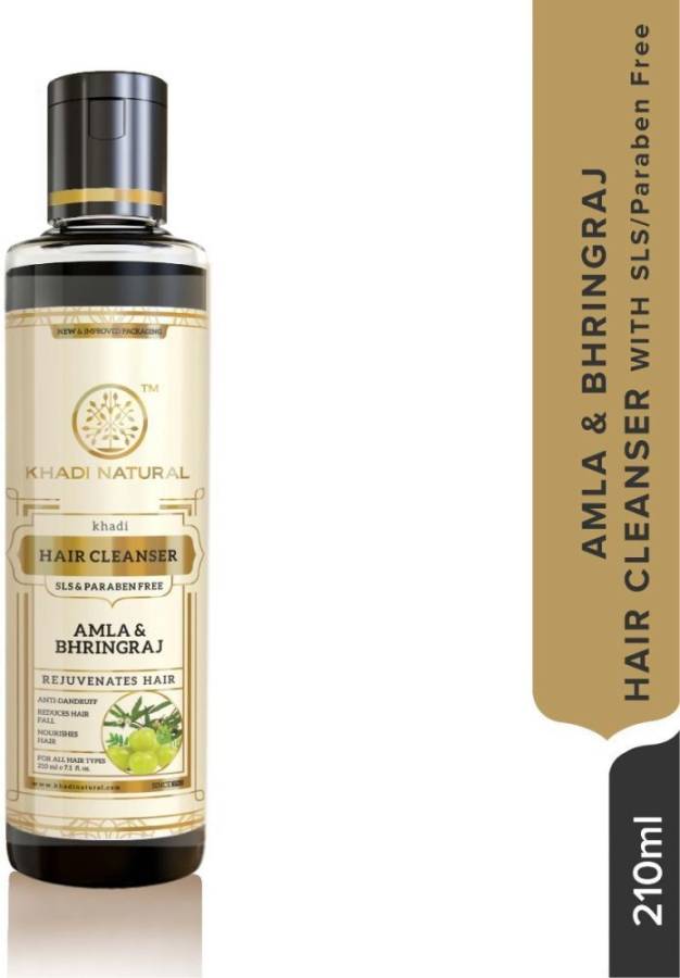KHADI NATURAL Herbal Amla & Bhringraj Hair Cleanser SLS & Paraben Free Price in India