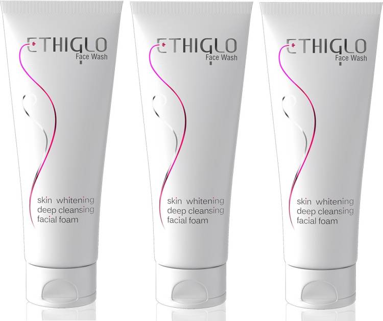 ETHIGLO Skin whitening : 70ml (Pack of 3) Face Wash Price in India