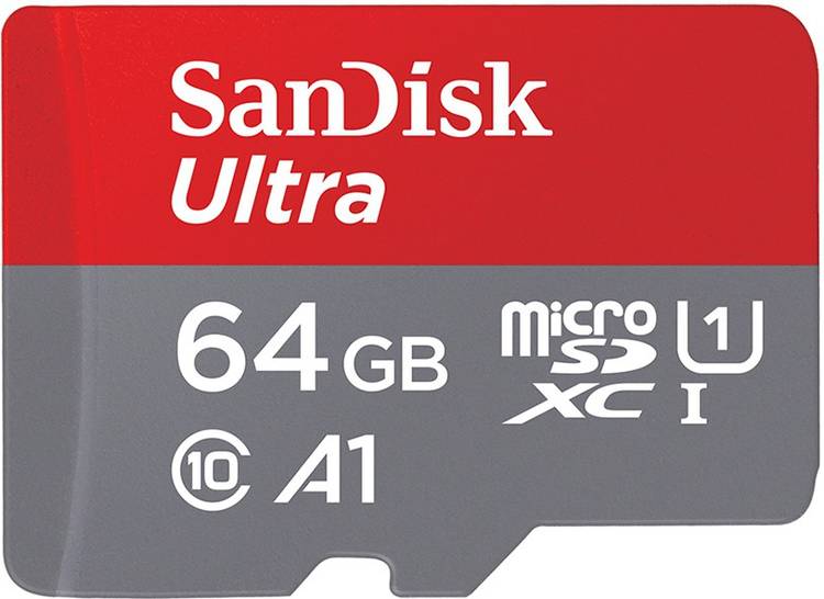 SanDisk Ultra 64 MicroSDXC Class 10 120 Mbps  Memory Card