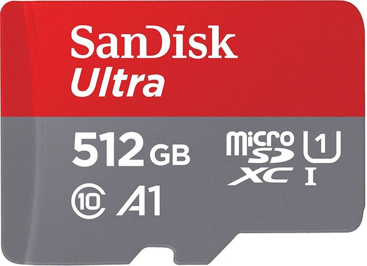 SanDisk Ultra 512 GB MicroSDXC Class 10 120 Mbps  Memory Card