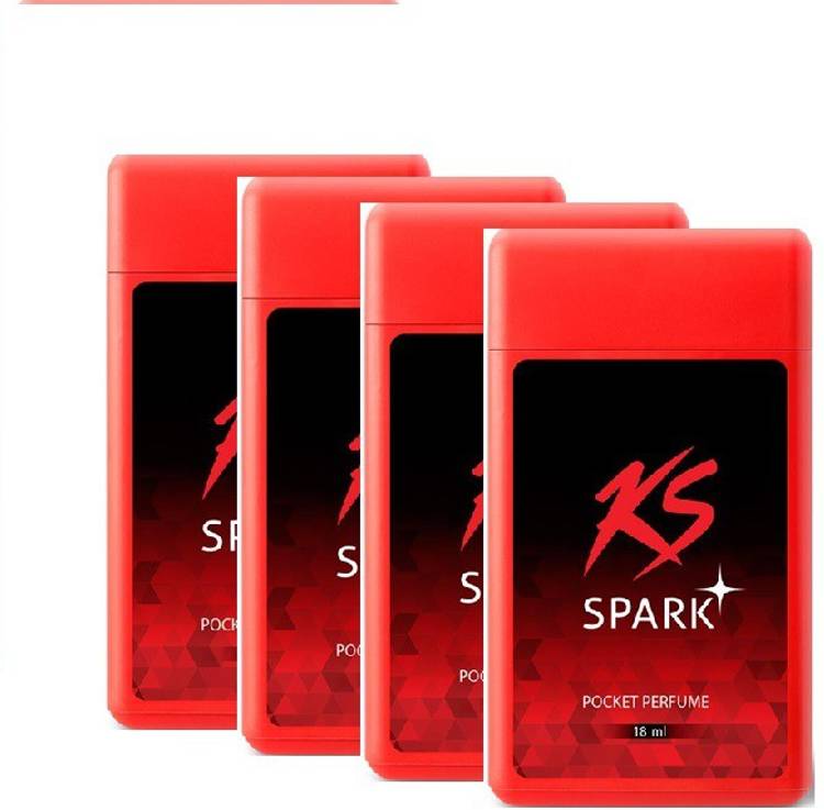 KamaSutra KS Spark plus Pocket Perfume 18ml-Pack of 4 Pocket Perfume - For Men & Women