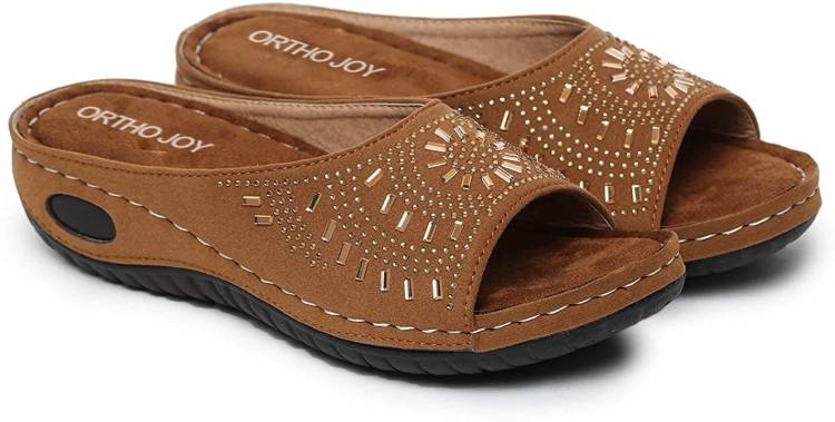 Women Brown Flats Sandal Price in India