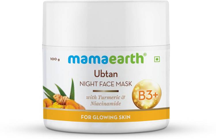 MamaEarth Ubtan Night Sleeping Face Mask with Turmeric & Niacinamide for Glowing Skin Price in India
