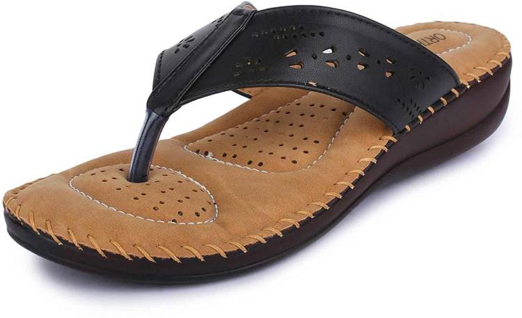 Women Black Flats Sandal Price in India