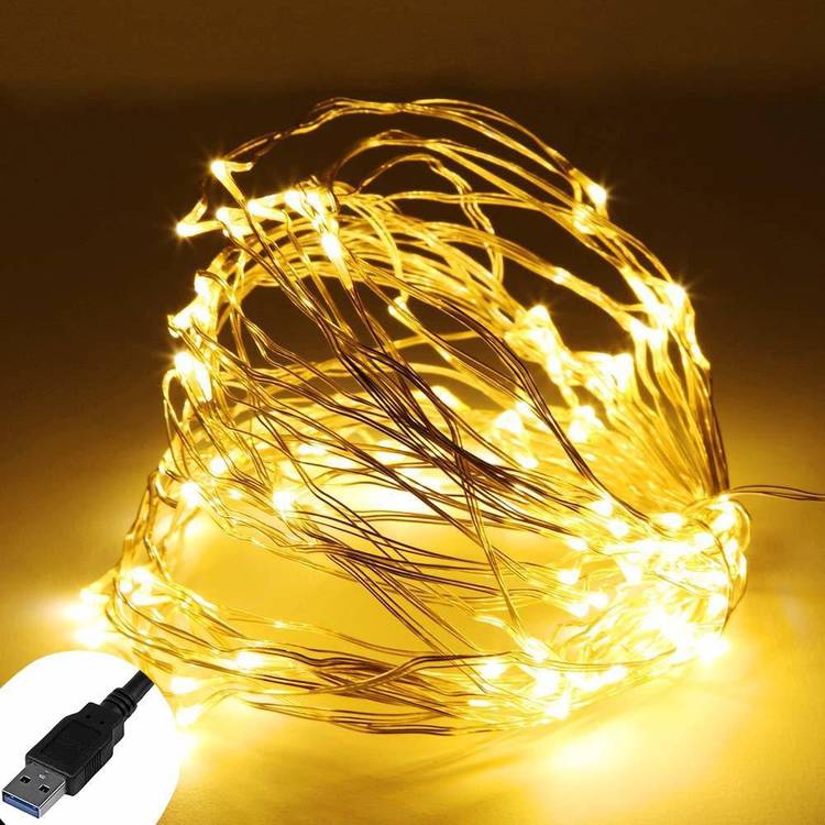 Home Delight 400 inch Yellow Rice Lights