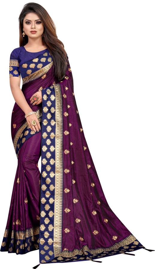 Embroidered Banarasi Art Silk Saree