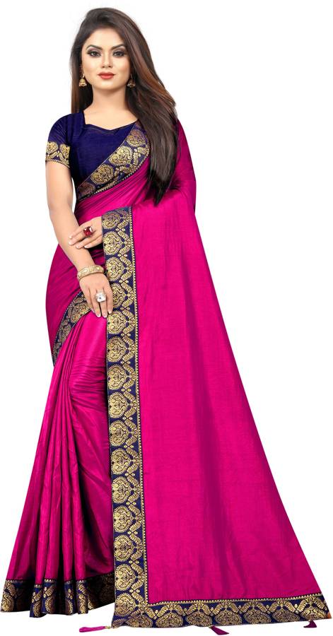 Solid Fashion Pure Silk, Art Silk Saree