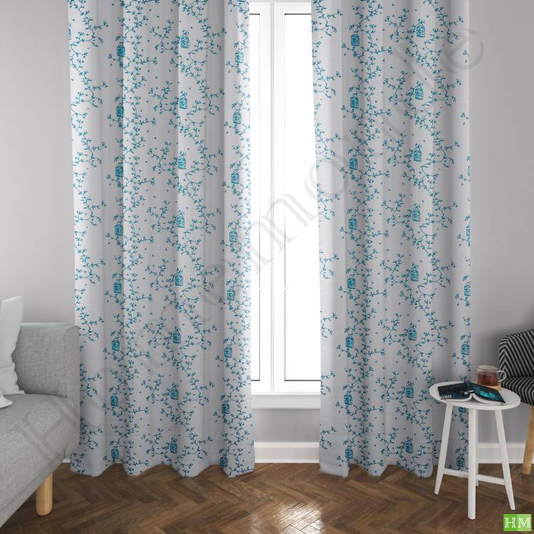 HOMEMONDE 213 cm (7 ft) Cotton Door Curtain (Pack Of 2)