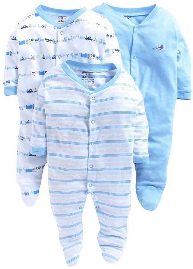 Romper For Baby Boys & Baby Girls Casual Printed Pure Cotton