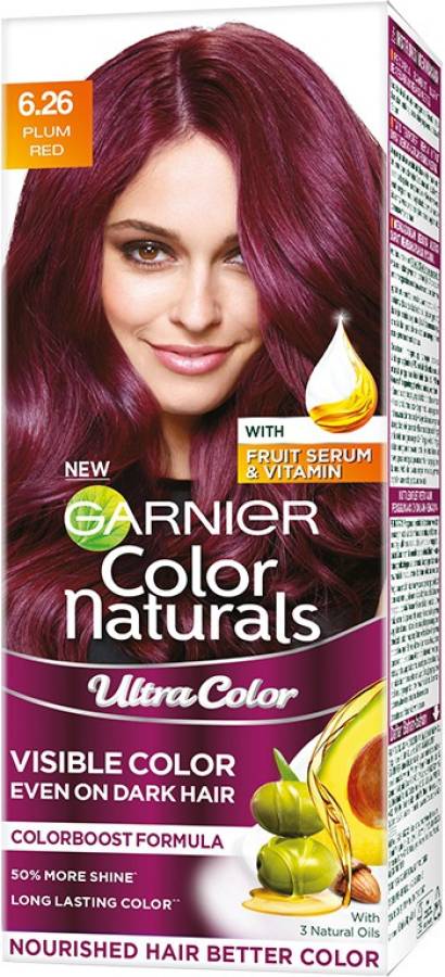 GARNIER Color Naturals Creme Riche , Plum Red Price in India, Full  Specifications & Offers 